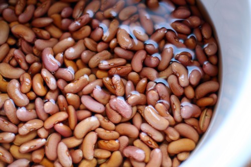 beans soaking